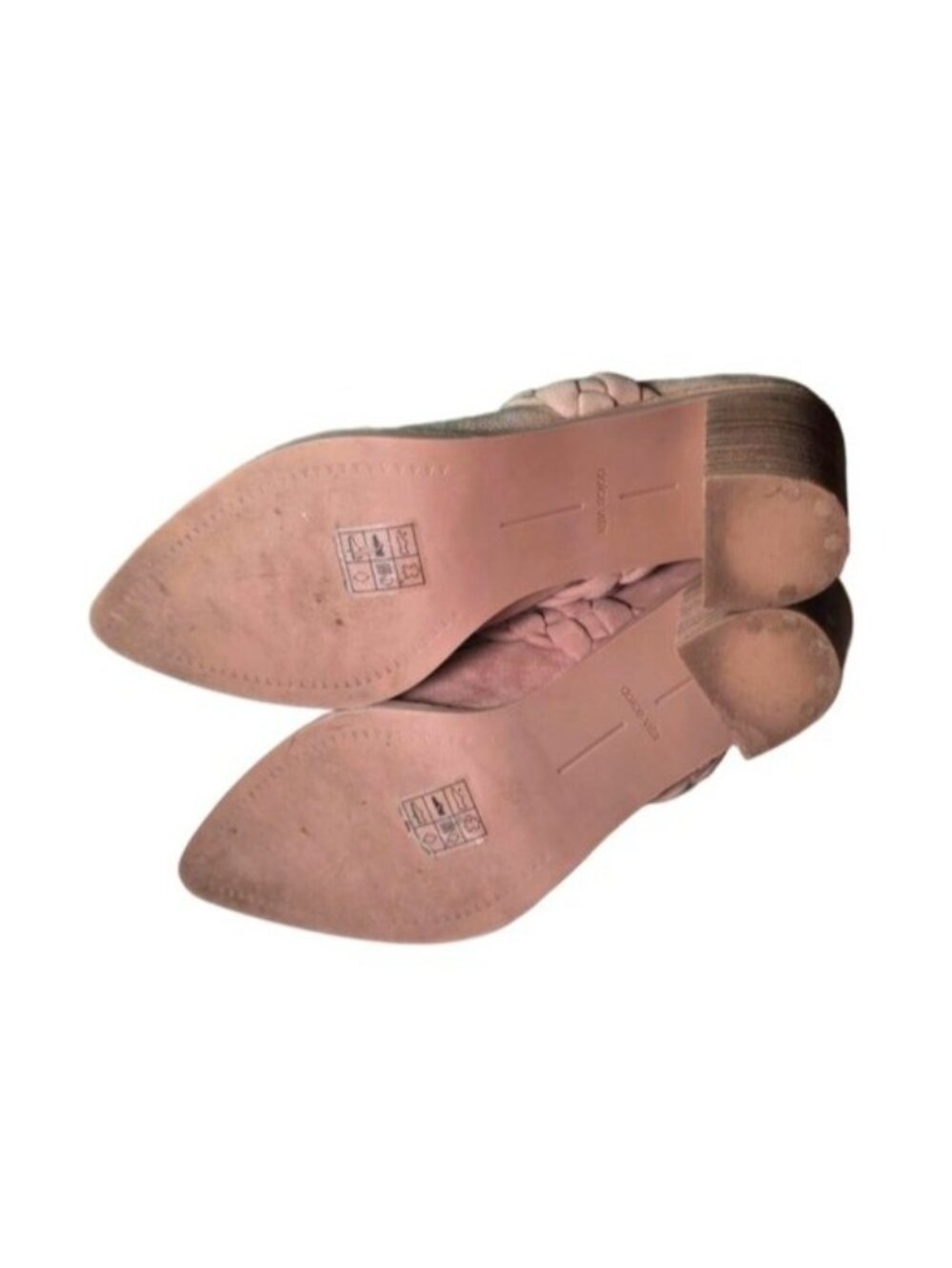 Dolce Vita Braided Suede Mule Heels With Pointed Toe In Taupe (SKU#2130) - Picture 9 of 10